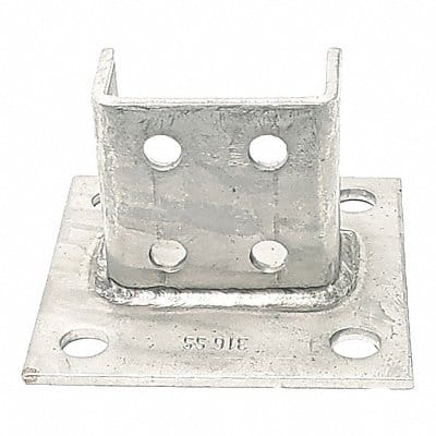 Strut Channel Fitting Silver 1/4