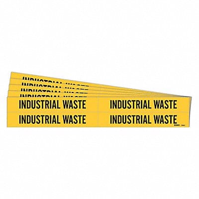 Pipe Marker Black Industrial Waste PK5