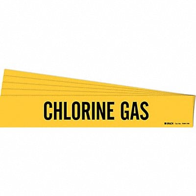 Pipe Marker Black Chlorine Gas PK5