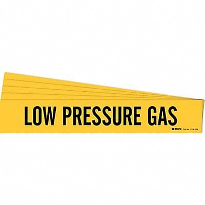 Pipe Marker Black Low Pressure Gas PK5
