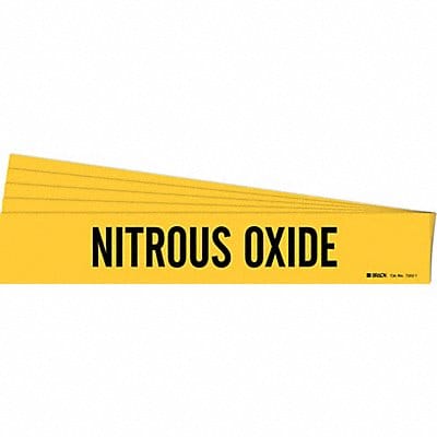 Pipe Marker Black Nitrous Oxide PK5
