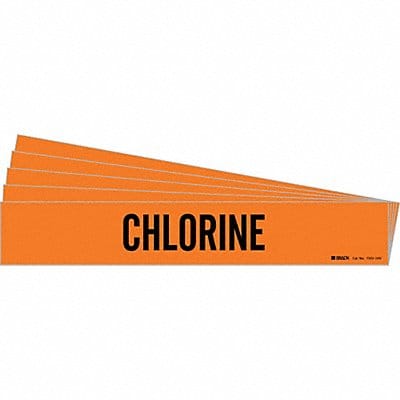 Pipe Marker Adhesive Black Chlorine PK5