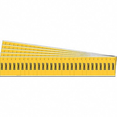 Pipe Marker Adhesive Yellow Exhaust PK5