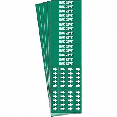 Pipe Marker White HVAC Supply PK5