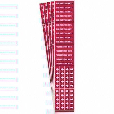 Pipe Marker Fire Protection Water PK5