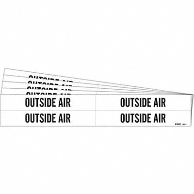 Pipe Marker Black Outside Air PK5
