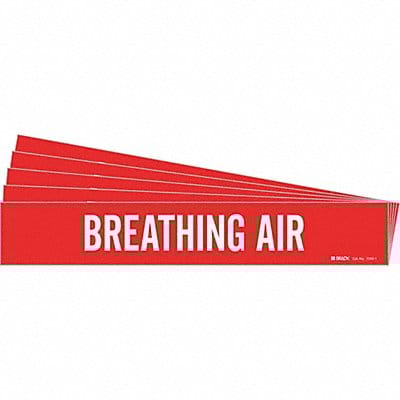 Pipe Marker White Breathing Air PK5