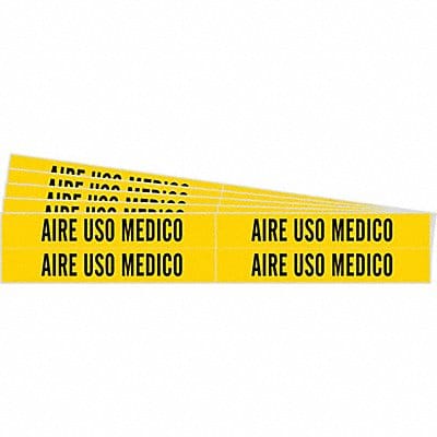 Pipe Marker Black Aire Uso Medico PK5