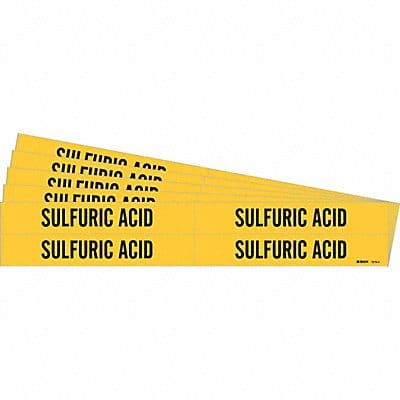 Pipe Marker Black Sulfuric Acid PK5
