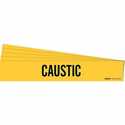 Pipe Marker Adhesive Black Caustic PK5