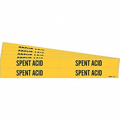 Pipe Marker Black Spent Acid PK5