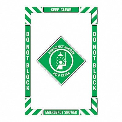 Floor Sign Vertical Rectangle English