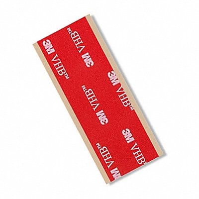Double-Sided Foam Tape 1/2 L 2 W PK100