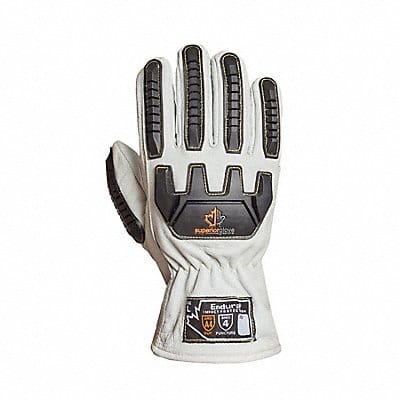 Work Gloves Drivers 2XL Leather PK12