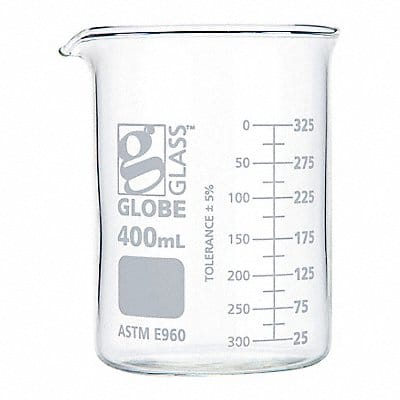 Beaker 400 mL 113 mm H 77 mm Dia PK12
