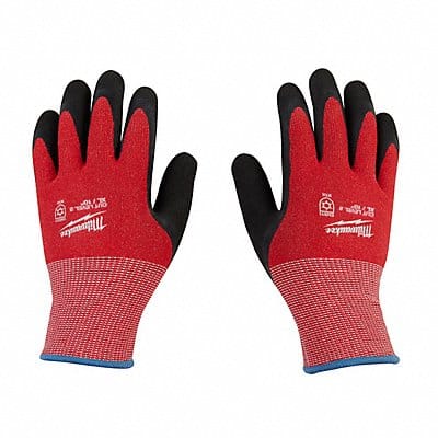 Knit Gloves Latex Black S