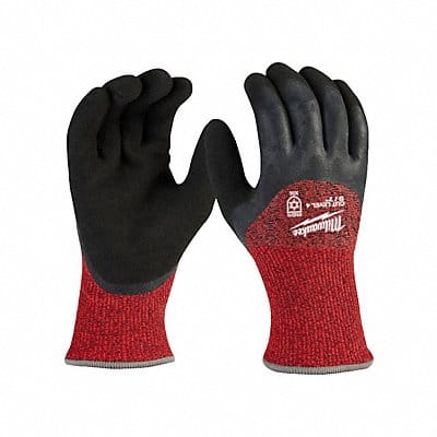 Knit Gloves Latex Gray S