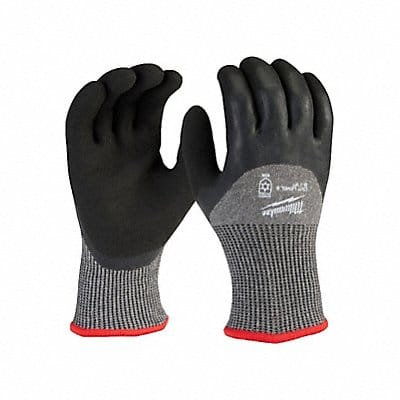 Knit Gloves Latex Black S