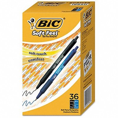 Pens Black/Blue Retractable PK36