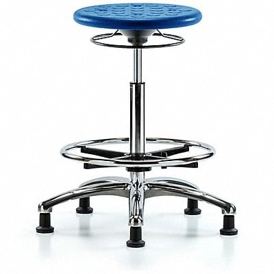 Cleanroom Polyurethane Stool Blue