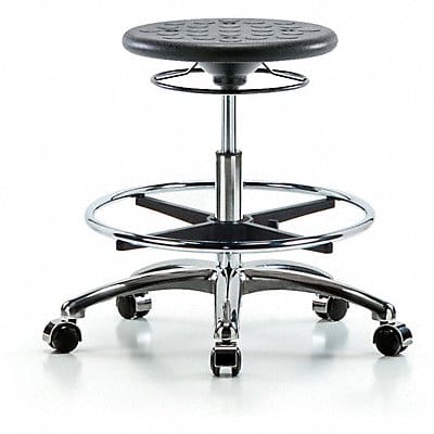 Polyurethane Stool 300 lb Cap. Black