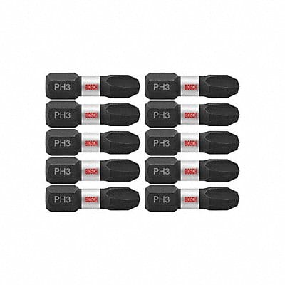 Impact Driver Bits Phillips(R) #3 PK10