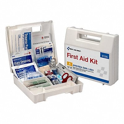 First Aid Kit 25 People Served 2.5 W 8 H
