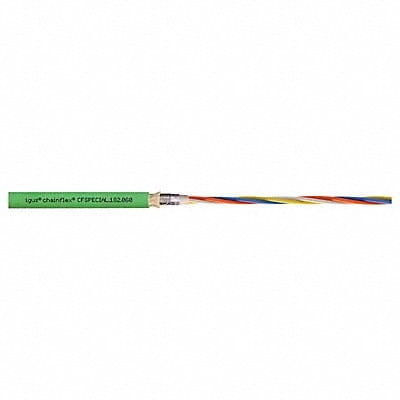 Bus Cable PUR 50 V 0.33 in dia Ylw/Green