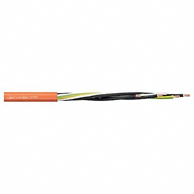 Power Cable PUR 0.31 in dia Lt Orng