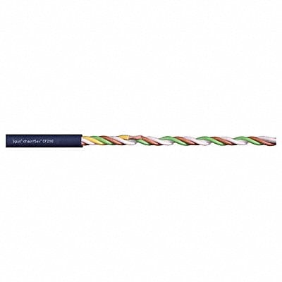 Data Cable TPE 0.24 in dia Steel Blue