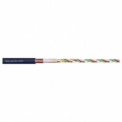 Data Cable TPE 0.28 in dia Steel Blue