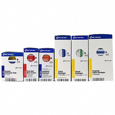 First Aid Kit Refill White 8 in H 6 in W