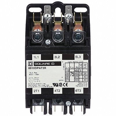 DefPurposeContactor 110/120VAC 3P 75A