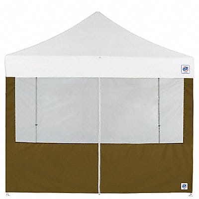 Food Booth Middle Zipper Sidewall Green