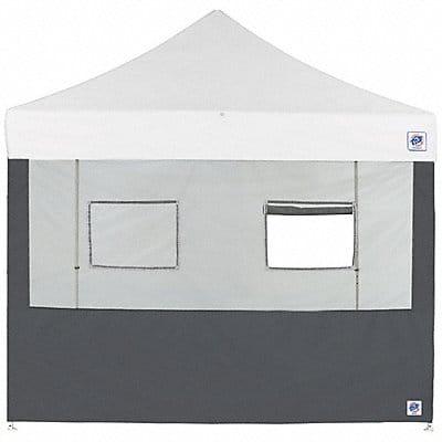 Food Booth Sidewall Gray 10 ft W 10 ft H