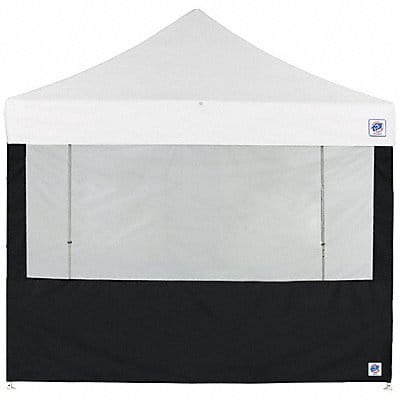 Food Booth Sidewall Black 8 ft W 8 ft H