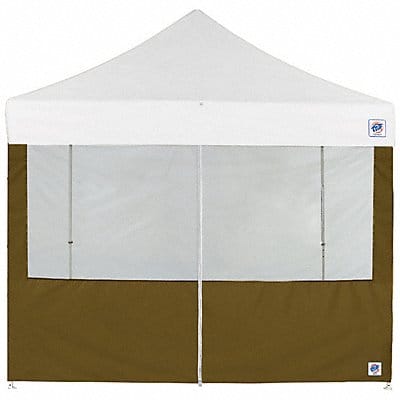 Food Booth Middle Zipper Sidewall Green