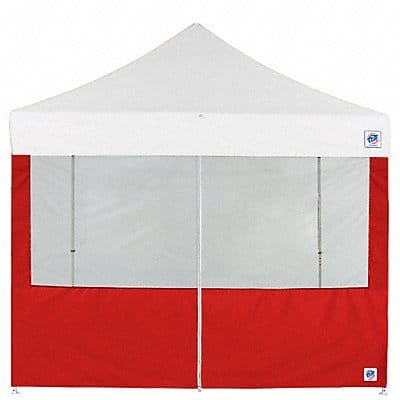 Food Booth Middle Zipper Sidewall Red
