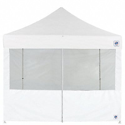 Food Booth Middle Zipper Sidewall White