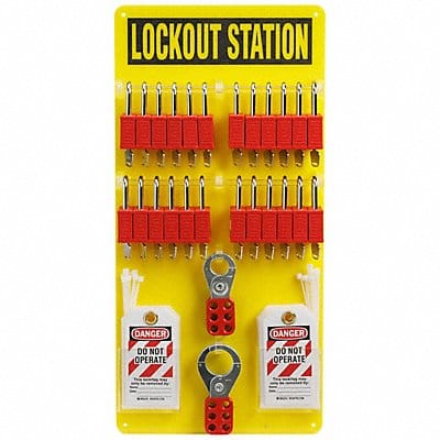 Lockout Station 0.035 D 23.5 H 11.5 W