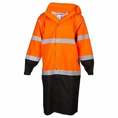 Rain Coat L/XL Orange Unisex Polyester