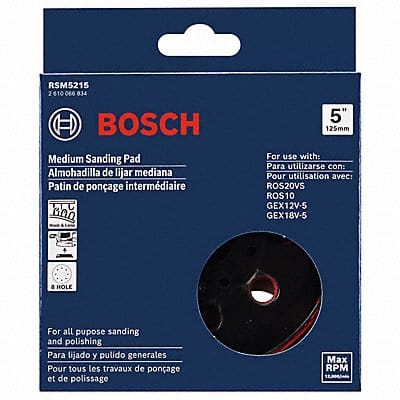 Multi-Hole Sanding Pad Rubber Black 5