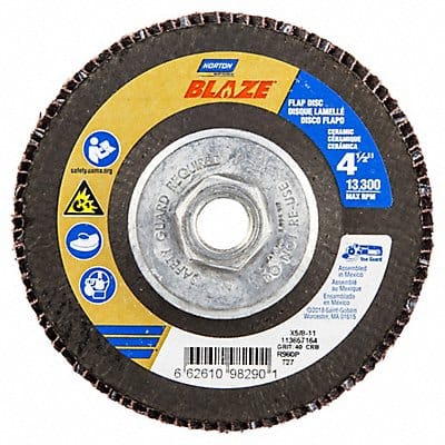 Flap Disc Ceramic Type 27 4 1/2 dia