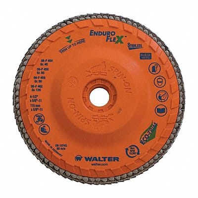 Flap Disc Coated 4 1/2 dia 13 300 RPM