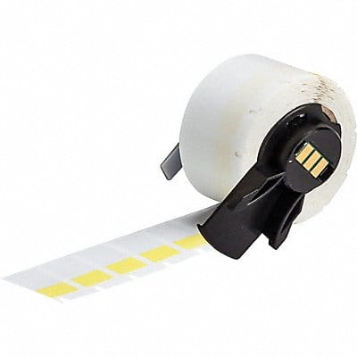 Label 1/2 in W Clear Yellow