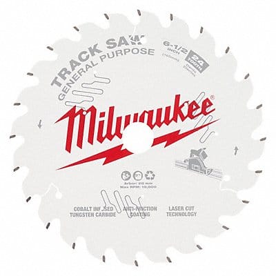 Track Saw Blade 0.063 Thick Round Arbor