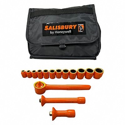 INSULATED SOCKET SET WITH DRIVE TOOLS