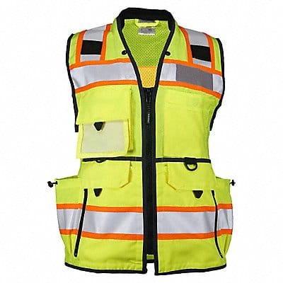 High-Visibility Vest Black/Lime Women L