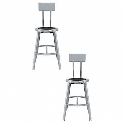 Black Center Metal Stool Back 18-26 PK2