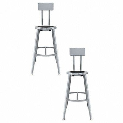 Black Center Metal Stool Back 24-32 PK2